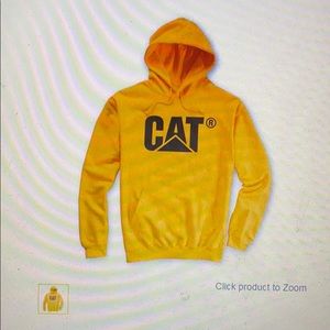 Cat Yellow Pullover Hoodie